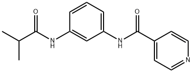 N-[3-(isobutyrylamino)phenyl]isonicotinamide Struktur