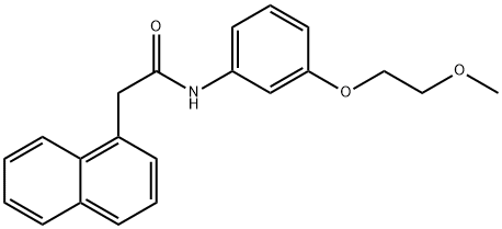 N-[3-(2-methoxyethoxy)phenyl]-2-(1-naphthyl)acetamide Struktur