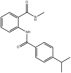 2-[(4-isopropylbenzoyl)amino]-N-methylbenzamide Struktur