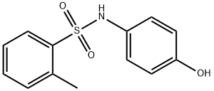 N-(4-hydroxyphenyl)-2-methylbenzenesulfonamide Struktur