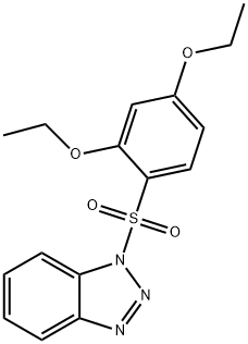 1-[(2,4-diethoxyphenyl)sulfonyl]-1H-1,2,3-benzotriazole Struktur