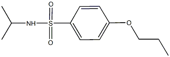 N-isopropyl-4-propoxybenzenesulfonamide Struktur