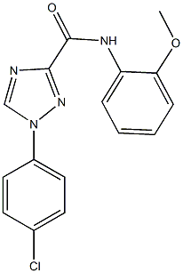 1-(4-chlorophenyl)-N-(2-methoxyphenyl)-1H-1,2,4-triazole-3-carboxamide Struktur