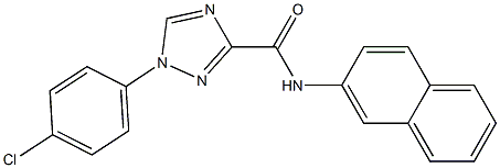 1-(4-chlorophenyl)-N-(2-naphthyl)-1H-1,2,4-triazole-3-carboxamide Struktur