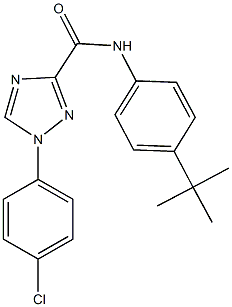 N-(4-tert-butylphenyl)-1-(4-chlorophenyl)-1H-1,2,4-triazole-3-carboxamide Struktur