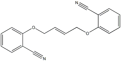 2-{[4-(2-cyanophenoxy)-2-butenyl]oxy}benzonitrile Struktur