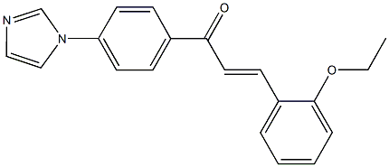 3-(2-ethoxyphenyl)-1-[4-(1H-imidazol-1-yl)phenyl]-2-propen-1-one Struktur