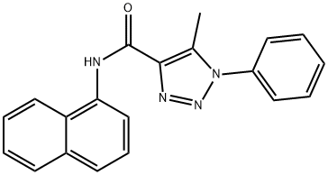 5-methyl-N-(1-naphthyl)-1-phenyl-1H-1,2,3-triazole-4-carboxamide Struktur