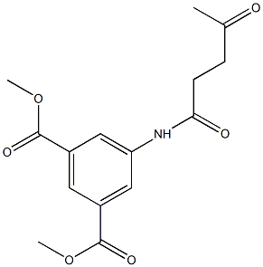 dimethyl 5-[(4-oxopentanoyl)amino]isophthalate Struktur