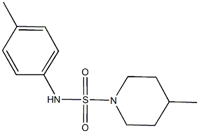 4-methyl-N-(4-methylphenyl)-1-piperidinesulfonamide Struktur