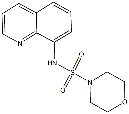 N-(8-quinolinyl)-4-morpholinesulfonamide Struktur