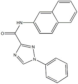 N-(2-naphthyl)-1-phenyl-1H-1,2,4-triazole-3-carboxamide Struktur