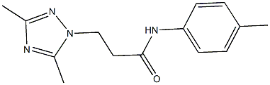 3-(3,5-dimethyl-1H-1,2,4-triazol-1-yl)-N-(4-methylphenyl)propanamide Struktur