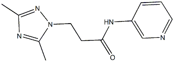 3-(3,5-dimethyl-1H-1,2,4-triazol-1-yl)-N-(3-pyridinyl)propanamide Struktur