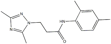 N-(2,4-dimethylphenyl)-3-(3,5-dimethyl-1H-1,2,4-triazol-1-yl)propanamide Struktur