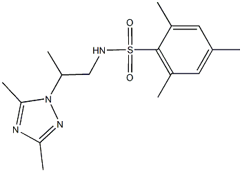 N-[2-(3,5-dimethyl-1H-1,2,4-triazol-1-yl)propyl]-2,4,6-trimethylbenzenesulfonamide Struktur