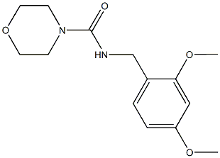 N-(2,4-dimethoxybenzyl)-4-morpholinecarboxamide Struktur