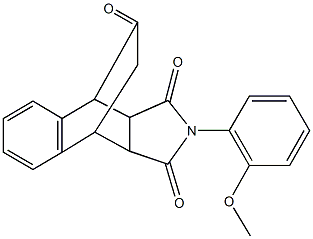 11-(2-methoxyphenyl)-11-azatetracyclo[6.5.2.0~2,7~.0~9,13~]pentadeca-2,4,6-triene-10,12,14-trione Struktur