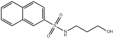 N-(3-hydroxypropyl)-2-naphthalenesulfonamide Struktur