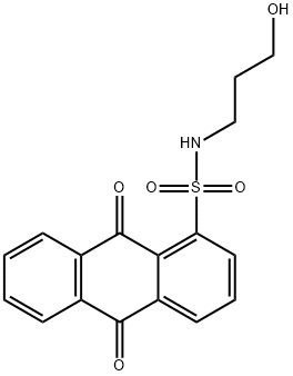 N-(3-hydroxypropyl)-9,10-dioxo-9,10-dihydro-1-anthracenesulfonamide Struktur