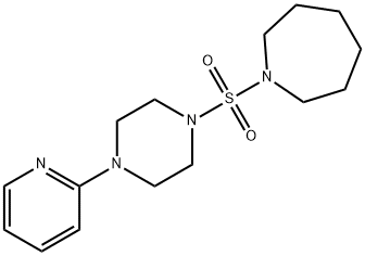 1-{[4-(2-pyridinyl)-1-piperazinyl]sulfonyl}azepane Struktur