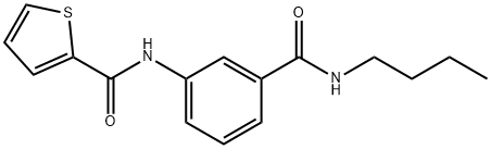 N-{3-[(butylamino)carbonyl]phenyl}-2-thiophenecarboxamide Struktur