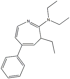 N,N-diethyl-N-(3-ethyl-5-phenyl-3H-azepin-2-yl)amine Struktur