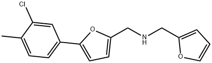 N-{[5-(3-chloro-4-methylphenyl)-2-furyl]methyl}-N-(2-furylmethyl)amine Struktur