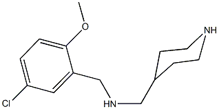 N-(5-chloro-2-methoxybenzyl)-N-(4-piperidinylmethyl)amine Struktur