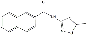 N-(5-methyl-3-isoxazolyl)-2-naphthamide Struktur