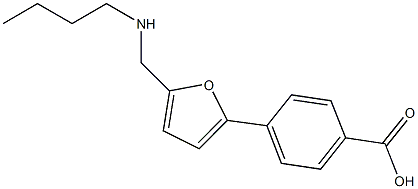 4-{5-[(butylamino)methyl]-2-furyl}benzoic acid Struktur