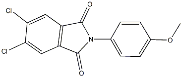 5,6-dichloro-2-(4-methoxyphenyl)-1H-isoindole-1,3(2H)-dione Struktur