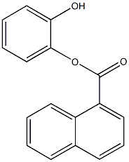 2-hydroxyphenyl 1-naphthoate Struktur