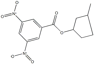 3-methylcyclopentyl 3,5-dinitrobenzoate Struktur