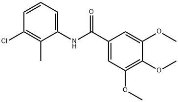 N-(3-chloro-2-methylphenyl)-3,4,5-trimethoxybenzamide Struktur