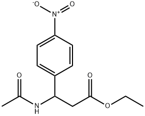 ethyl 3-(acetylamino)-3-{4-nitrophenyl}propanoate Struktur