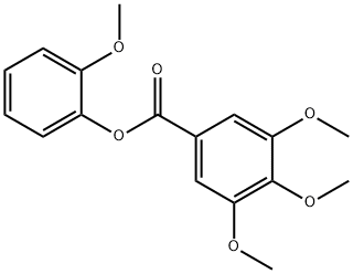 2-methoxyphenyl 3,4,5-trimethoxybenzoate Struktur