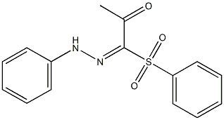 1-(phenylhydrazono)-1-(phenylsulfonyl)acetone Struktur