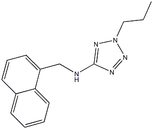 N-(1-naphthylmethyl)-N-(2-propyl-2H-tetraazol-5-yl)amine Struktur