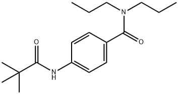 4-[(2,2-dimethylpropanoyl)amino]-N,N-dipropylbenzamide Struktur