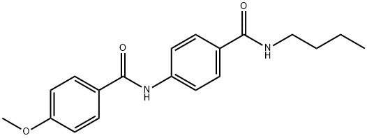 N-{4-[(butylamino)carbonyl]phenyl}-4-methoxybenzamide Struktur