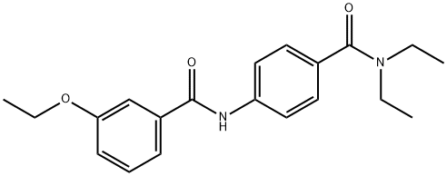 N-{4-[(diethylamino)carbonyl]phenyl}-3-ethoxybenzamide Struktur