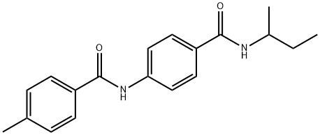 N-{4-[(sec-butylamino)carbonyl]phenyl}-4-methylbenzamide Struktur