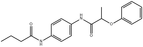 N-{4-[(2-phenoxypropanoyl)amino]phenyl}butanamide Struktur