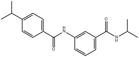 N-isopropyl-3-[(4-isopropylbenzoyl)amino]benzamide Struktur