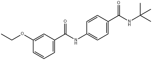 N-{4-[(tert-butylamino)carbonyl]phenyl}-3-ethoxybenzamide Struktur