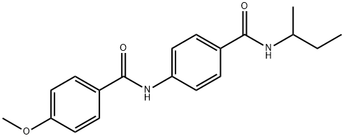 N-{4-[(sec-butylamino)carbonyl]phenyl}-4-methoxybenzamide Struktur