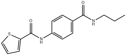 N-{4-[(propylamino)carbonyl]phenyl}-2-thiophenecarboxamide Struktur