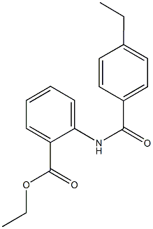 ethyl 2-[(4-ethylbenzoyl)amino]benzoate Struktur