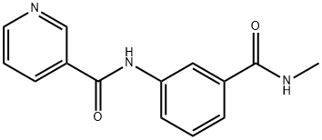 N-{3-[(methylamino)carbonyl]phenyl}nicotinamide Struktur